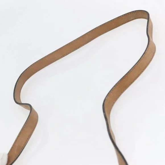 Christian Dior Honeycomb Canvas Shoulder Bag PVC Leather Black Auth BA6822 - Picture 9 of 16